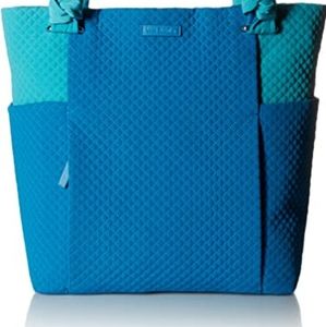 NWT Microfiber Hadley Tote Bahama Bay & Turquoise